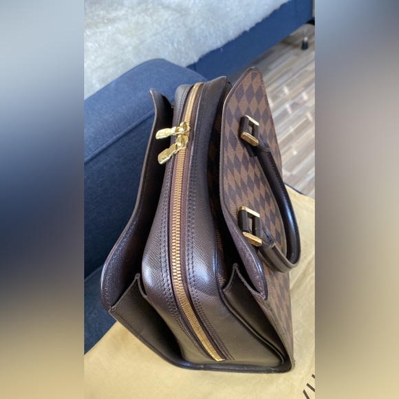 AUTHENTIC LOUIS VUITTON DAMIER EBENE TRIANA HANDBAG - Picture 5 of 12